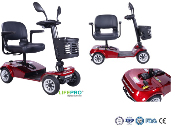 Vehículo de Transporte Eléctrico LPVD-1001 Rojo